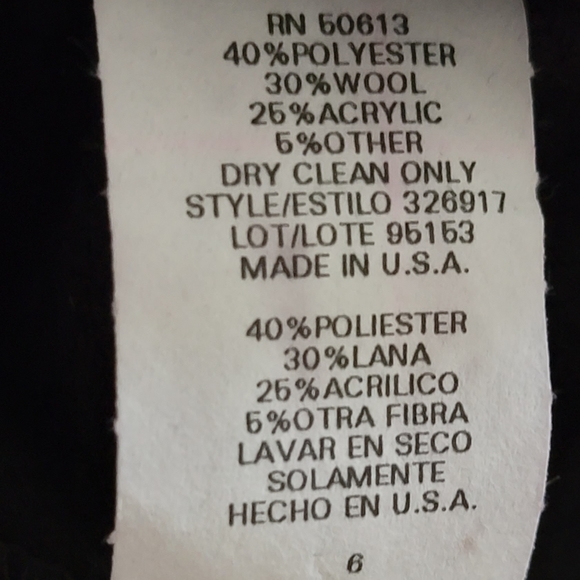 Black Wool Skirt With Fringes - Picture 8 of 8